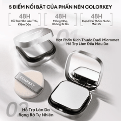 Phấn Phủ Dạng Nén Colorkey Kiềm Dầu Mịn Lì Long Lasting Oil-Control Airy Power 12g