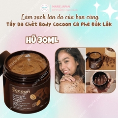 Combo Cocoon 2 Món 1 Tẩy Tế Bào Chết Body Cà Phê Mịn Da 200ml + 1 Xịt Dưỡng Tóc Vỏ Bưởi Giảm Gãy Rụng 140ml 
