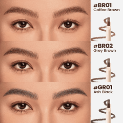 Chì Kẻ Mày 2 Đầu Focallure Cực Tiện Lợi Siêu Dễ Kẻ  Không Vón Lâu Trôi Anti Smudge Eyebrow Pencil E59