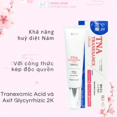 Kem Giảm Nám IKUYO TNA Tranesamix 2% Cream Sáng Da Giảm Thâm Nám Trắng Hồng Nhật Bản Tuýp 30g