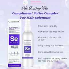 Xịt Dưỡng Tóc Compliment Kích Thích Mọc Tóc Chắc Khỏe Đàn Hồi  Active Complex For Hair Selenium Chai 150ml