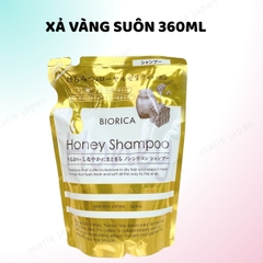 Gội Xả Biorica Honey VÀNG Dưỡng Ẩm Mềm Mượt Phục Hồi Tóc Hư Tổn Nhật Bản Túi 360ml