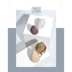 Set 4 Mút Tán Nền Hold Live Giúp Nền Mỏng Mịn Lâu Trôi Kèm Cốc Đựng