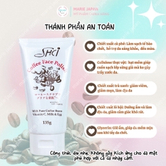 Tẩy Tế Bào Chết Mặt SHCI Coffee Sạch Sâu Ngừa Mụn Sáng Mịn Tự Nhiên Nhật Bản 135g