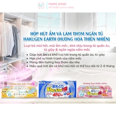Hộp Hút Ẩm Hakugen Earth Khử Mùi Ẩm Mốc Làm ThơmTủ Quần Áo tủ Giày Nhật Bản 3 Hộpx450ml