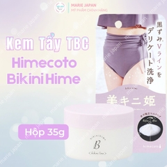 Kem Tẩy Tế Bào Chết Himecoto Bikini Hime Dưỡng Trắng Giảm Thâm Mịn Màng Vùng Bikini Nhật Bản Hộp 35g