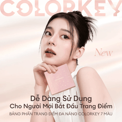 Bảng Phấn Trang Điểm Colorkey 7 Màu, Đa Năng, Phấn Mịn Dễ Tán, Nhỏ Gọn, Phù Hợp Makeup Hàng Ngày