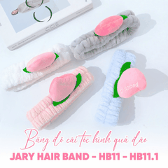 Băng Đô Cài Tóc Jary Hair Band Siêu Đáng Yêu, Vải Mềm Mại Co Giãn Êm Ái