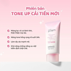Kem Chống Nắng Vật Lý Make Prem UV SPF50+ PA++++ Nâng Tone Dịu Nhẹ Kiềm Dầu Hàn Quốc 50ml