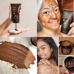 Combo Cocoon Tẩy TBC Body Cà Phê 200ml - Tẩy TBC Mặt Tuýp 150ml Cấp Ẩm Giúp Da Mềm Mịn