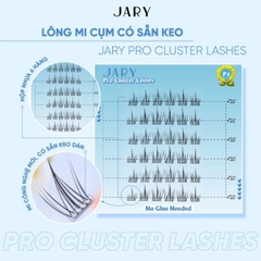 Lông Mi Cụm JARY Pro Cluster Lashes Có Sẵn Keo Tiện Lợi Mỏng Nhẹ Hộp Nhựa 6 Hàng