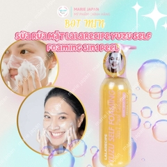 Sữa Rửa Mặt Sủi Bọt Lalarecipe Yuzu Sạch Sâu Dưỡng Ẩm Sáng Da Self Foaming 3in1 Peel Hàn Quốc Tuýp 100ml