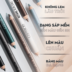 Chì Kẻ Mắt Catrice Kohl Kajal Waterproof  Đầu Kẻ Mềm Dễ Tán Tạo Đường Sắc Nét Lâu Trôi