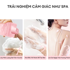 Gel Tắm Colorkey Rosé Crush Dưỡng Sáng Hương Thơm Lâu Dịu Nhẹ Perfumed Brightening Shower Gel Chai 400g TẶNG 1 SET 2 SAMPLE GEL TẮM ROSE CRUSH