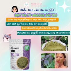 Bột Tía Tô Đắp Mặt Nạ Obaxua Sáng Da Giảm Thâm Mụn Da Khỏe Tự Nhiên Gói 75g