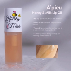 Son Dưỡng A'Pieu Honey & Milk Lip Oil Dạng Dầu Giúp Môi Mềm Mịn Căng Mọng Hàn Quốc 5g