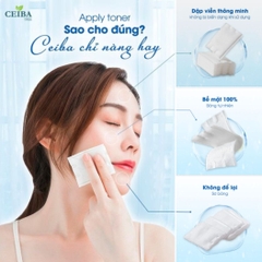 Bông Tẩy Trang Ceiba Cotton Siêu Mềm Mịn Không Xơ Bông 234 miếng