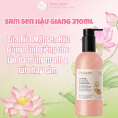 Combo Cocoon 2 Món 1 Nước Tẩy Trang Sen Hậu Giang 500ml +  1 Sửa Rửa Mặt Sen Hậu Giang 310ml