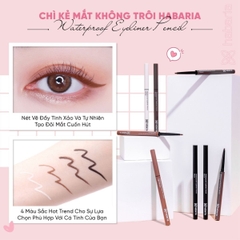Chì Kẻ Mắt Habaria Water Proof Eyeliner Pencil Siêu Mảnh Không Trôi Chống Thấm Nước