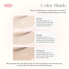 Cushion Aperire Chống Nắng Che Phủ Tốt Da Căng Bóng Mịn Lì Mỏng Nhẹ Sheer Breeze Hàn Quốc 13g