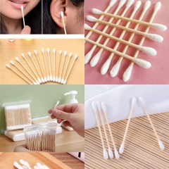 Tăm Bông Thân Gỗ Tự Nhiên Đa Năng Tiện Lợi An Toàn Vệ Sinh