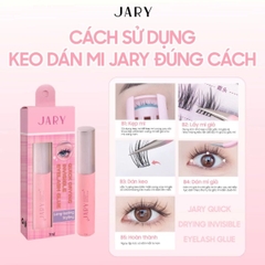 Keo Dán Mi JaRy Siêu Chắc Khô Nhanh Chống Nước Quick Drying Invisible Eyelash Glue Lọ 7ml