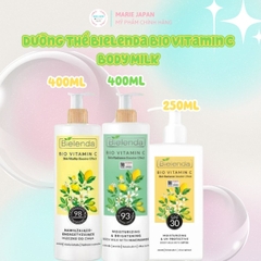 Sữa Dưỡng Thể Trắng Da Bielenda Bio Vitamin C Moisturizing & Toning Body Milk Dưỡng Sáng Căng Bóng Mịn Màng Toàn Thân
