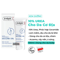 Kem [MUA 1 TẶNG 1] Dưỡng Urê Ziaja Dưỡng Ẩm Siêu Mềm Mịn Cho Da Khô  Med Mocznik Atopic Skin Ba Lan-TẶNG 1 MẶT NẠ JM DERMA CARE