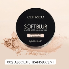 Phấn Phủ Catrice Soft Blur Mỏng Nhẹ Kiềm Dầu Tự Nhiên Matte Setting  Powder 8g - TẶNG BÔNG PHẤN CATRICE