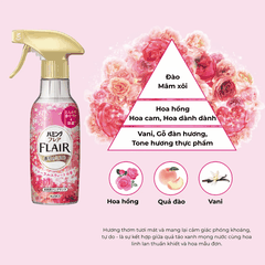 Xịt Thơm Quần Áo FLAIR KAO Khử Mùi, Làm Phẳng Nếp Nhăn, Lưu Hương Nhật Bản Chai 270ml