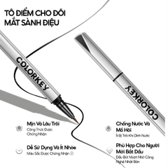 Bút Kẻ Mắt Nước Colorkey  Siêu Mảnh Sắt Nét Lâu Trôi Floating Color  Liquid Eyeliner 1 Cây