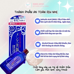 Toner Meishoku Bigansui For Men Làm Dịu Sau Cạo Râu Giảm Mụn Kiềm Dầu Cho Nam Nhật Bản Chai 90ml