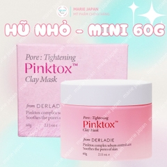 Mặt Nạ Đất Sét Pink Tox Derladie Pore Tightening Clay Mask Sạch Sâu Kiểm Soát Dầu Nhờn Se Khít Lỗ Chân Lông Hàn Quốc