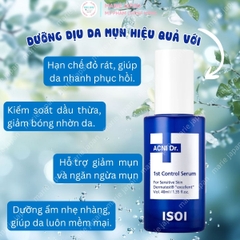 Serum ISOI ACNI Dr. 1st Control Dịu Da Kiểm Soát Dầu Ngăn Ngừa Mụn Hàn Quốc 40ml