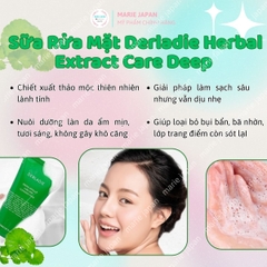 Sữa Rửa Mặt Tràm Trà Derladie Herbal Extract Care Deep Cleansing Foam Sạch Sâu Kiềm Dầu Dịu Da Hàn Quốc Tuýp 150ml
