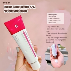Kem Dưỡng Arbutin 5% Tosowoong Cấp Ẩm Trắng Da Mờ Thâm Nám Hàn Quốc 50ml