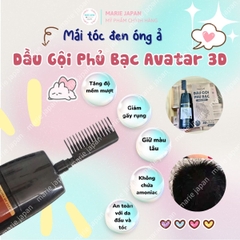 Dầu Gội Phủ Bạc Avatar 3D Nhuộm Tóc An Toàn Tiện Lợi Mái Tóc Óng Ả Tự Nhiên Nhật Bản 500ml