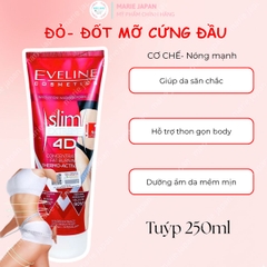 Kem Tan Mỡ Eveline 4D Slim Extreme Professional Hỗ Trợ Giảm Mỡ Săn Chắc Da Ba Lan Tuýp 250ml
