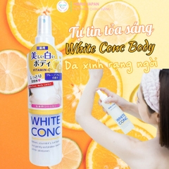 Xịt Dưỡng Trắng Da Toàn Thân  White Conc Dưỡng Ẩm Mềm Mịn Sáng Da Body Lotion Chai 245ml