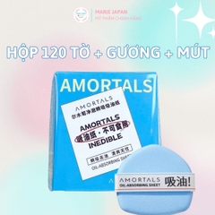 Giấy Thấm Dầu Amortals  Kiểm Soát Dầu Nhờn Hiệu Quả Giữ Lớp Trang Điểm Lâu Trôi
