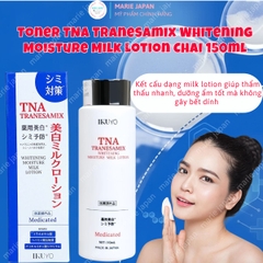 Toner TNA Tranesamix  Dưỡng Ẩm Sáng Da Mờ Thâm Nám Whitening Moisture Milk Lotion Nhật Bản Chai 150ml