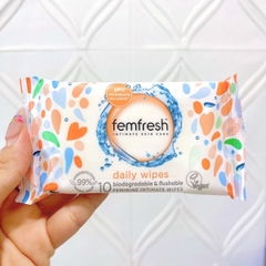 Khăn Ướt Vệ Sinh Vùng Kín Femfresh Intimate Skincare Daily Wipes Cao Cấp Hằng Ngày