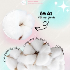 Bông Tẩy Trang La Soirée Premium Cotton Pads 100% Cotton Tự Nhiên Siêu Mềm Mịn Không Xơ Bông