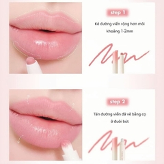 Chì Kẻ Viền Môi Romand Lip Matte Pencil Lâu Trôi Che Khuyết Môi 2 Đầu Tiện Lợi Hàn Quốc 0.5g