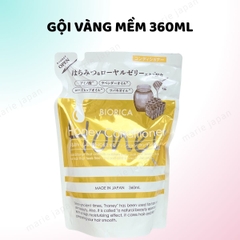 Gội Xả Biorica Honey VÀNG Dưỡng Ẩm Mềm Mượt Phục Hồi Tóc Hư Tổn Nhật Bản Túi 360ml