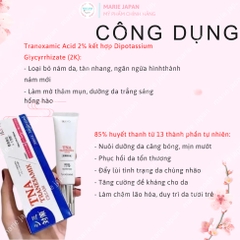 Kem Giảm Nám IKUYO TNA Tranesamix 2% Cream Sáng Da Giảm Thâm Nám Trắng Hồng Nhật Bản Tuýp 30g