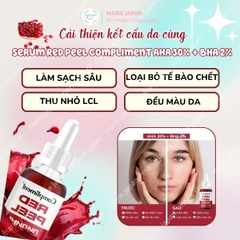 Serum Red Peel Compliment AHA 30% + BHA 2% Tái Tạo Da Dưỡng Sáng Giảm Mụn Hiệu Quả Chai 27ml