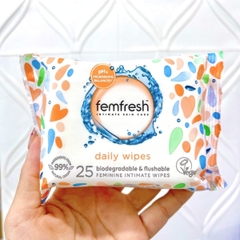 Khăn Ướt Vệ Sinh Vùng Kín Femfresh Intimate Skincare Daily Wipes Cao Cấp Hằng Ngày