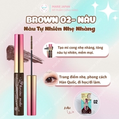 Mascara Kiss Me Heroine Make Dạng Màng Film Micro Brush Chống Trôi Siêu Bền Dày Cong Mi Tự Nhiên Nhật Bản