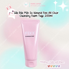Sữa Rửa Mặt So Natural Fixx All Clear Cleansing Foam Sạch Sâu Dưỡng Ẩm Hàn Quốc Tuýp 200ml - TẶNG KEM TRẮNG NÁCH OFMEIGHT